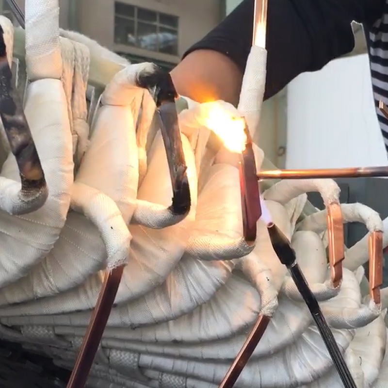 扁線電機多層導體設計 沃克能源扁線電機氫氧焰焊接新工藝